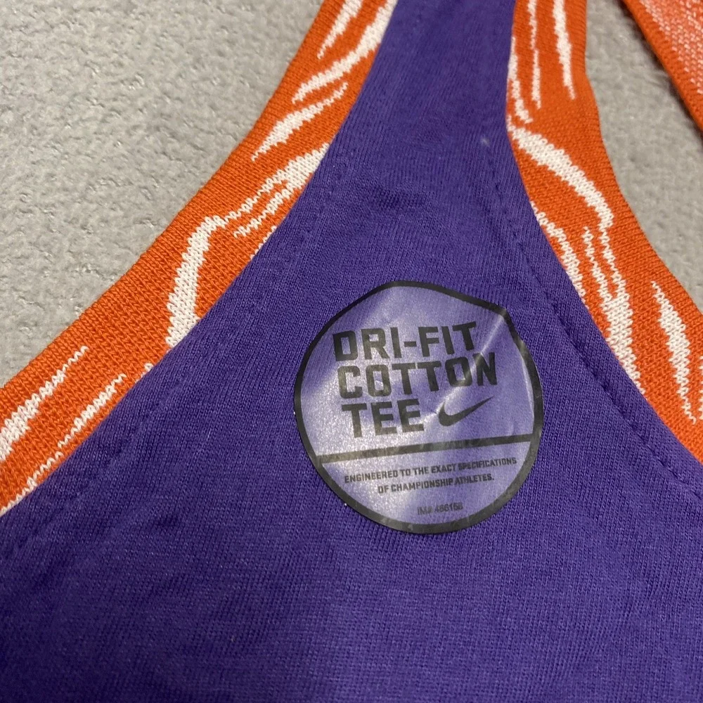 Nike‎ Clemson Tigers Team Issue Tank Top Womens Medium Racerback Athletic NEW